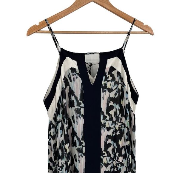 Adelyn Rae navy white print maxi dress size medium - Picture 4 of 7